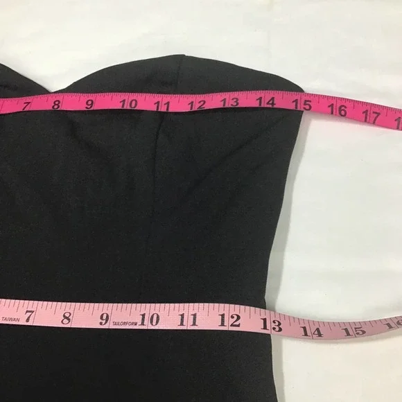 LULU'S  SZ S Dramatic Fanatic Black Strapless Tulle Trumpet Maxi Dress NEW B42 - Picture 5 of 6